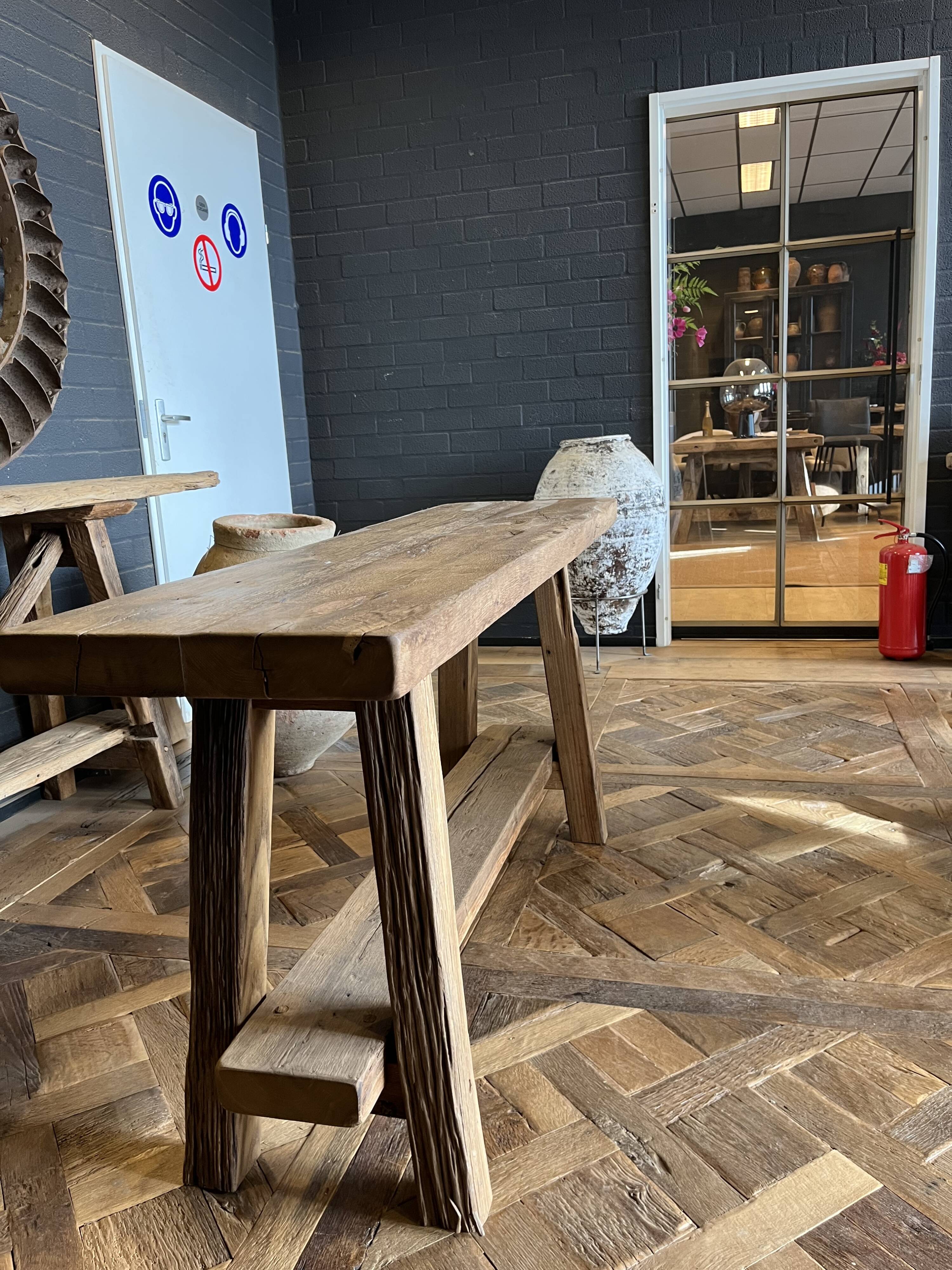 Console chêne massif ancien centenaire