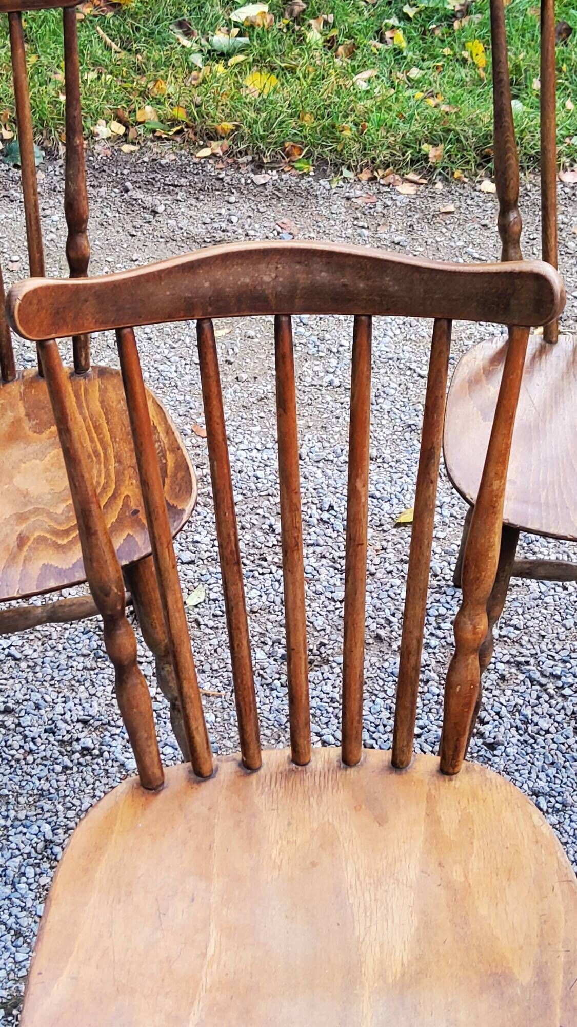 Set de 6 chaises de bistrot Baumann vintage des années 60