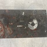 Vintage fossil stones coffee table, 1970s