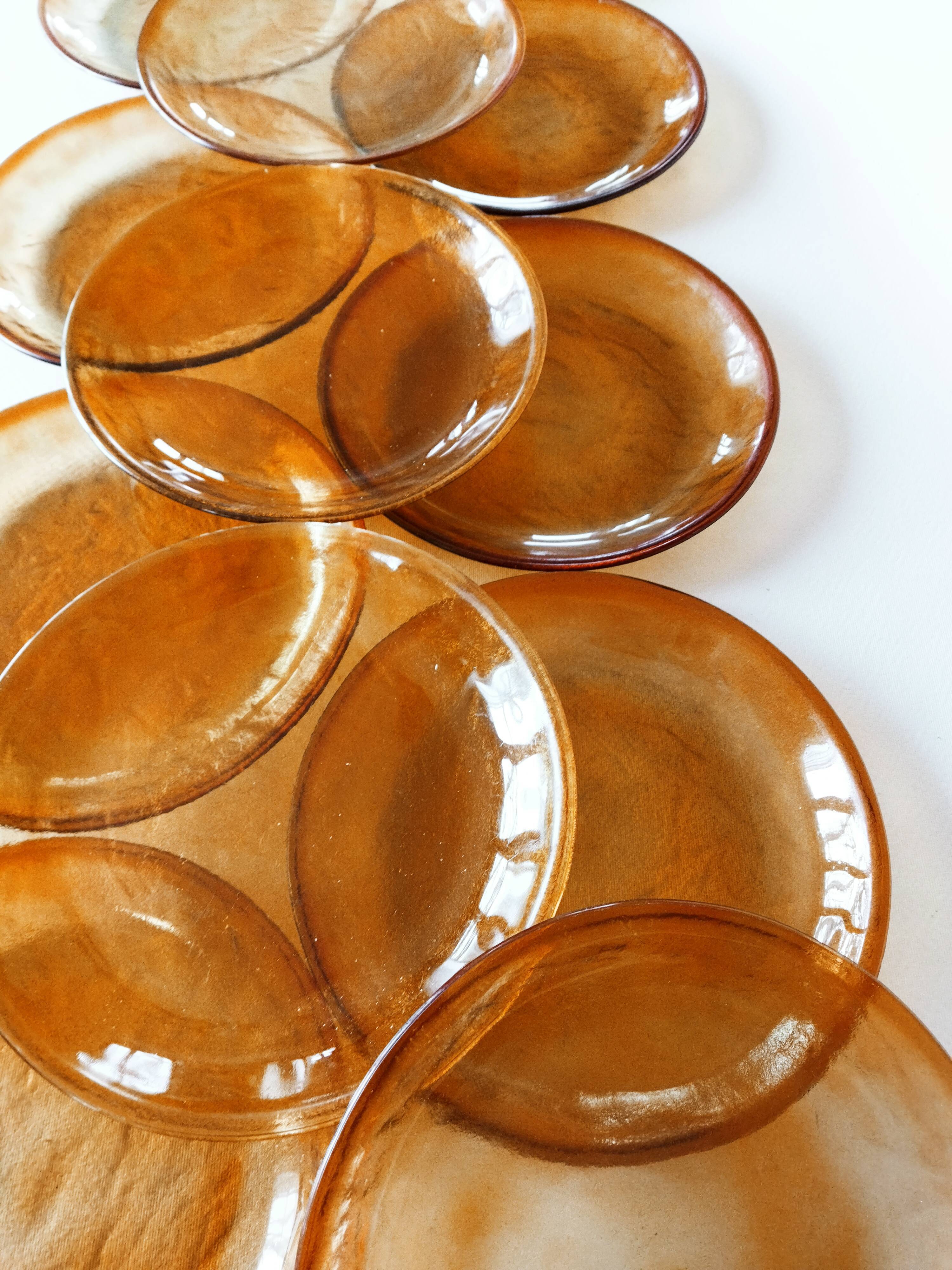 12 flat plates Arcoroc Sierra Ambre