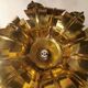 Solid brass palm tree lamp