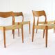 Set of 4 eetkamerstoelen Fristho team naar Niels O Moller model 71