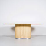 Travertine dining table Jean Charles 70s