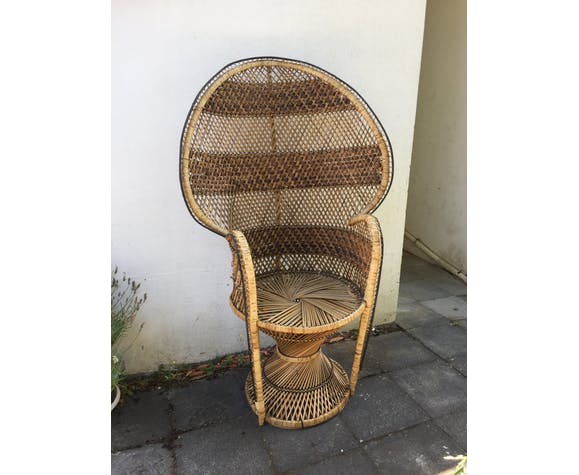 Rattan peacock chair