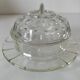 Pressed glass bell jar from the 50s