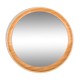 Round wall mirror, veb spanplattenwerk gotha germany, 1970s.