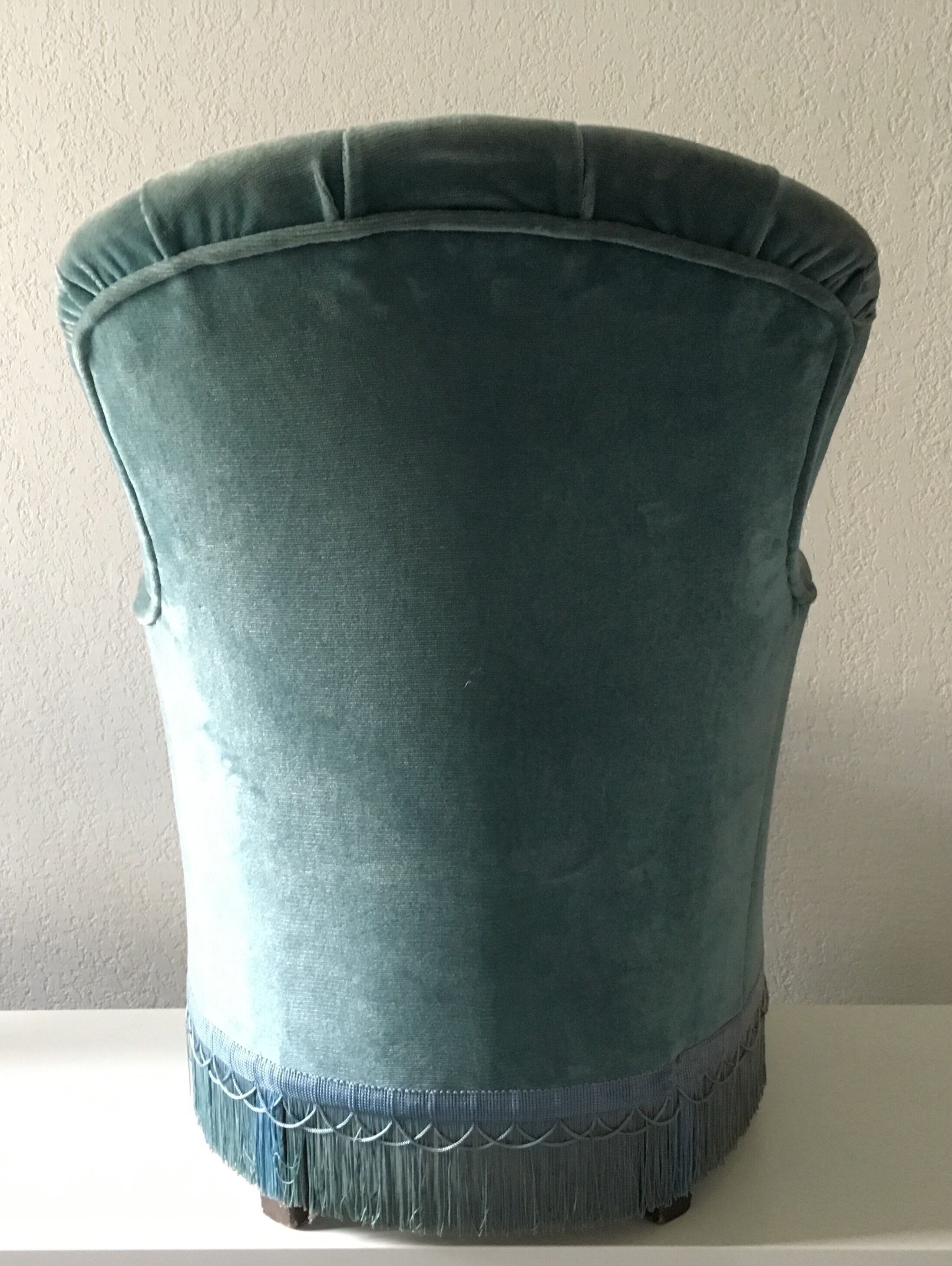 Armchair 70s peacock blue Toad