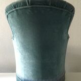 Armchair 70s peacock blue Toad