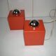 Pair of Orange Lamps from the 70s