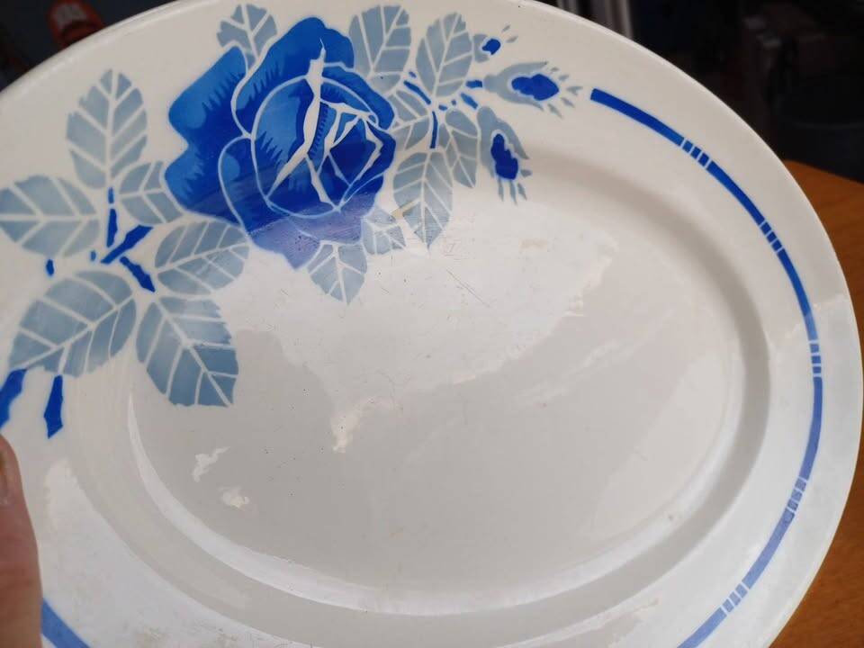 Badonvilliers art deco oval dish