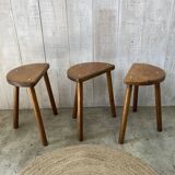 Set of 3 tripod stools