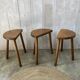 Set of 3 tripod stools