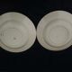 2 hollow plates in earthenware HBCM Creil Montereau diam 23 cm