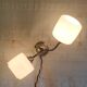 Double articulated wall light with opaline globe - 1950s/60s