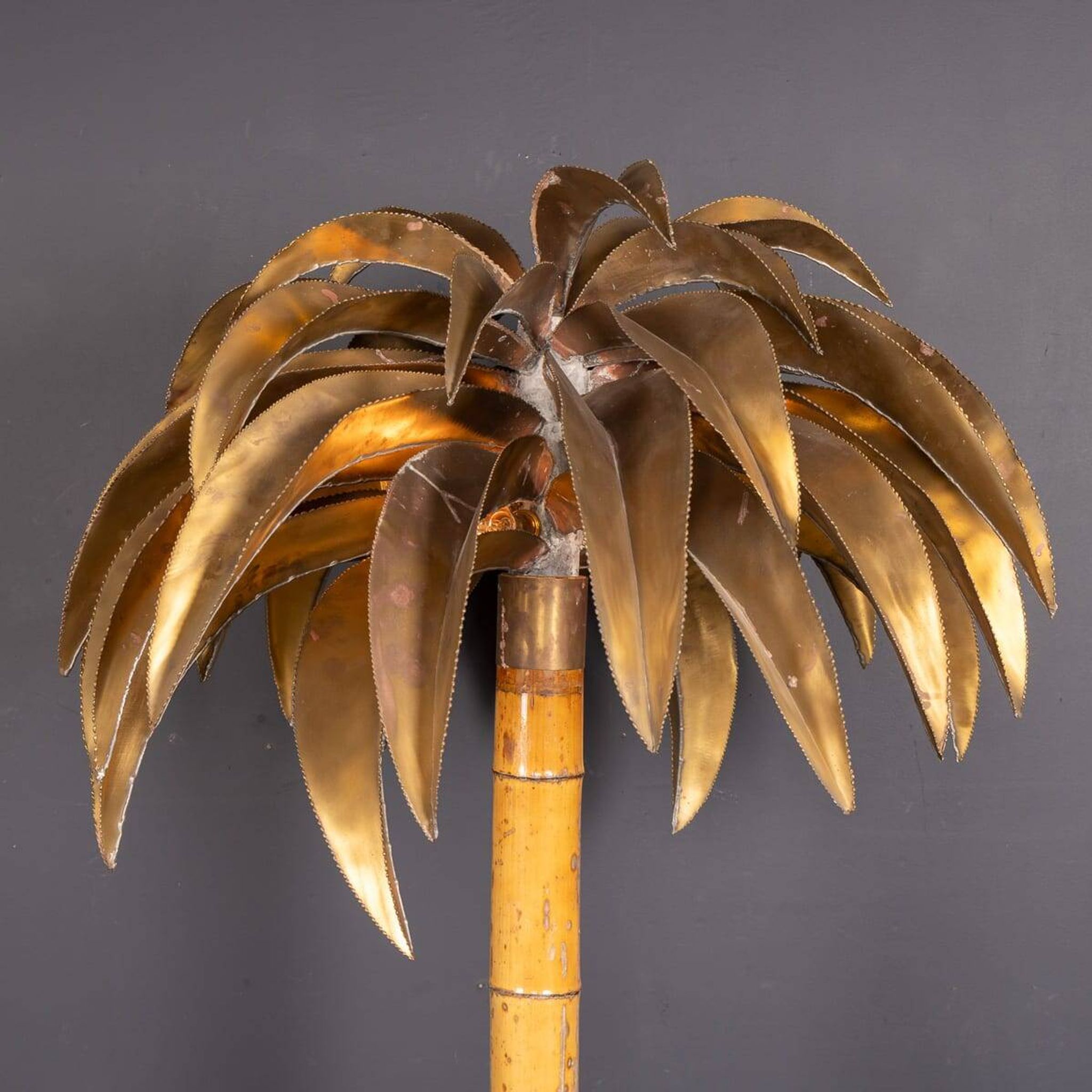 20thC French Palm Tree Floor Lamp, Christian Techoueyres For Maison Jansen