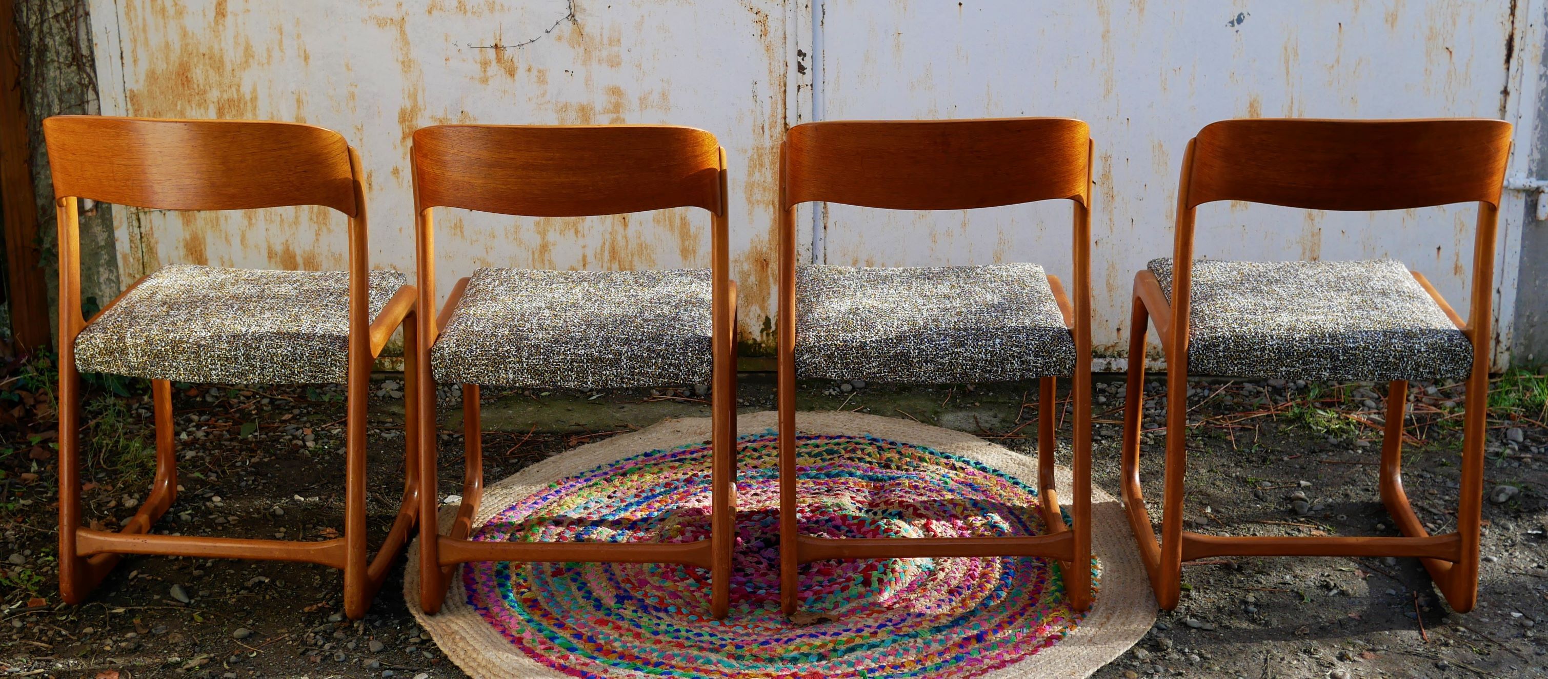 Set of 4 chairs 'sled' edited by Baumann