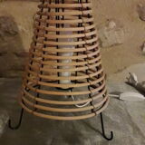 Rattan table lamp