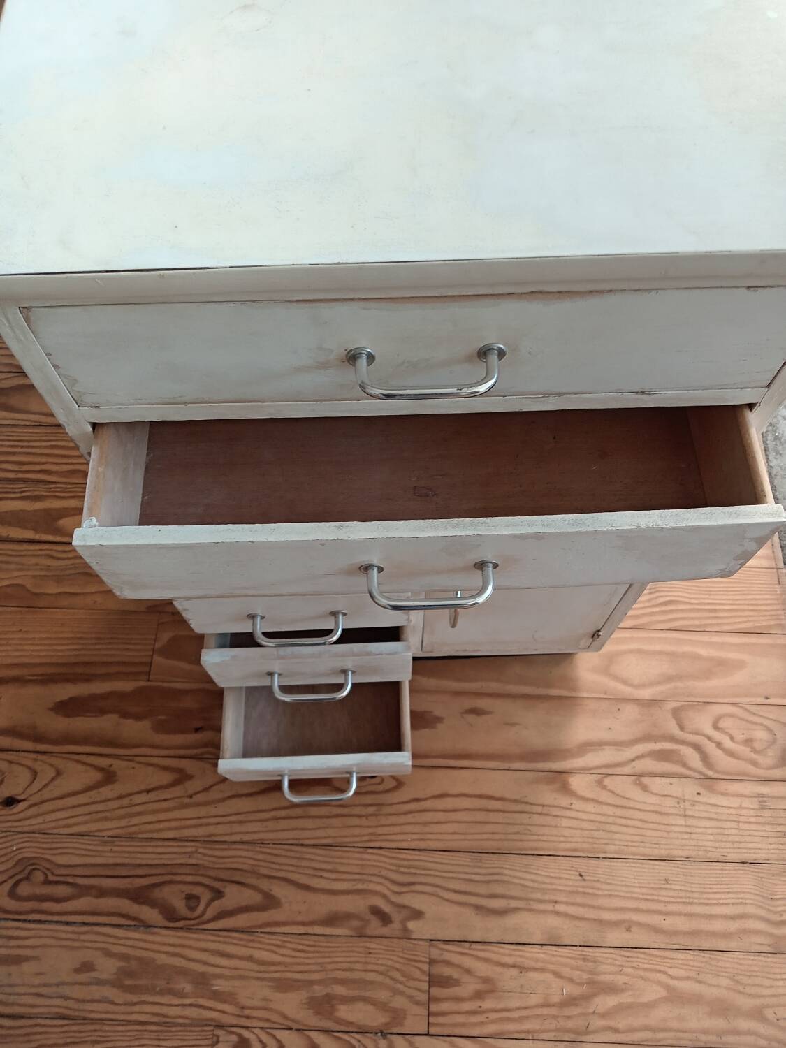 Meuble de métier vintage à 6 tiroirs