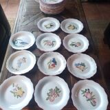 Ceramic plates. 70s/80s Work inspired by the 16th and 17th centuries.