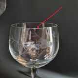 Set of 6 stemmed glasses