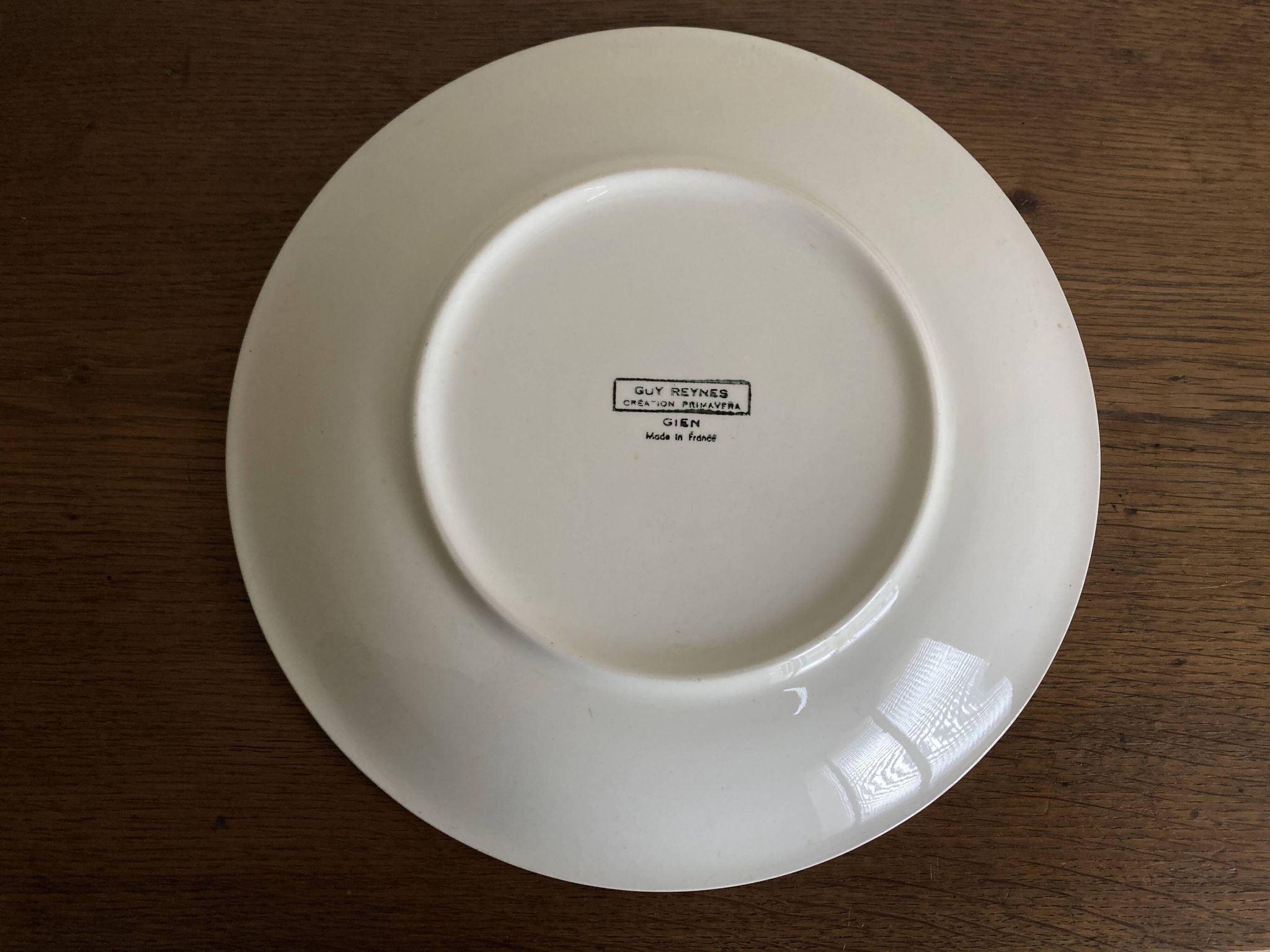 Gien centerpiece for Primavera Le Printemps 1960 Riviera marine anchor