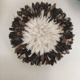 Juju hat white and brown 50cm