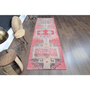 Tapis de couloir vintage turc fait main