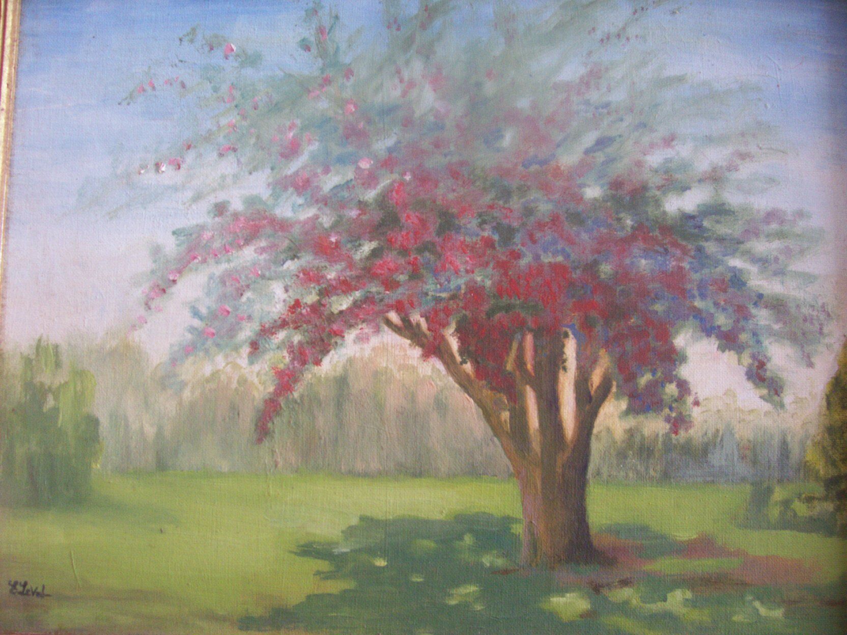 Painting by E. Leval