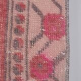 Vintage Turkish rug from Oushak, hand-woven 119x231 cm