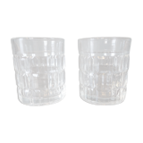 2 mini vintage whiskey glass
