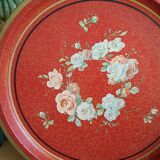 Painted sheet metal top floral pattern