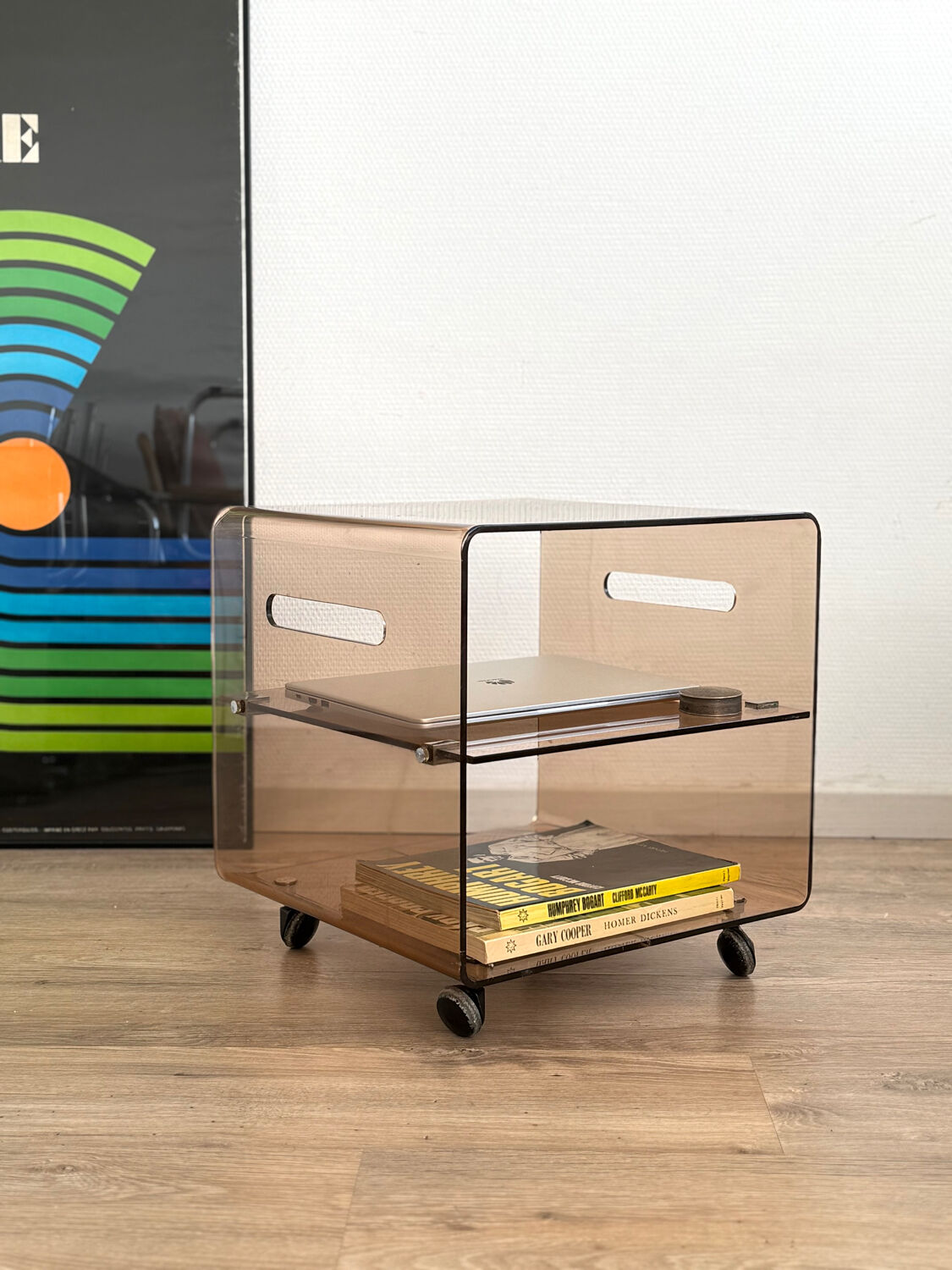 Smoked Plexiglas coffee table