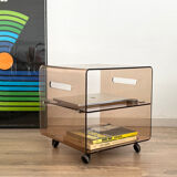 Smoked Plexiglas coffee table