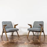 Customizable Pair Of Restored Mid Century "Bunny" Armchairs, 1970's