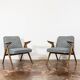 Customizable Pair Of Restored Mid Century "Bunny" Armchairs, 1970's
