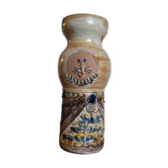 Vase en céramique vintage 1970