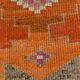 Tapis de couloir persan orange et rose