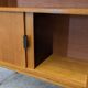 Modernist bookcase in blond oak, 1950s-1960s