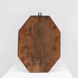 Art Deco Wall-Mounted Coat rack with Geometric Marquetry, France ca. 1930