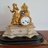 Chime clock and candlesticks