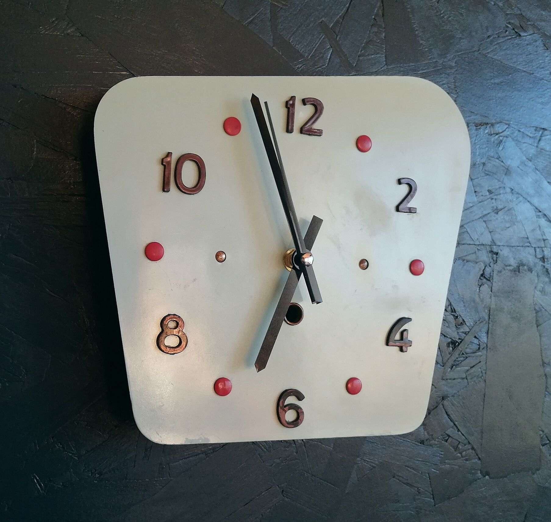 Vintage clock, "Blue Sky" wall clock