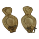 Baroque Style Mid-Century Brass Swedish Sconces