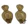 Baroque Style Mid-Century Brass Swedish Sconces