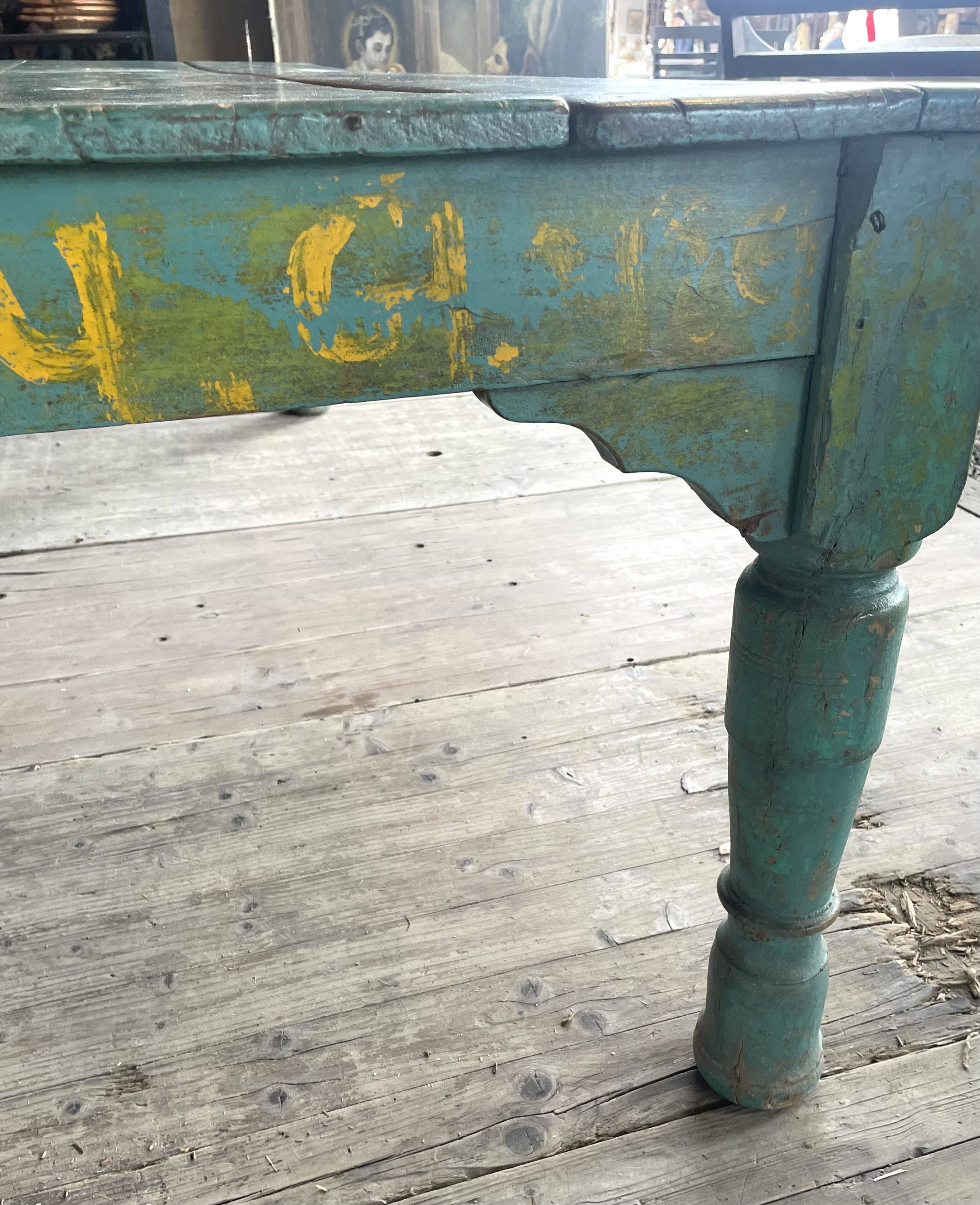 Large Indian teak coffee table