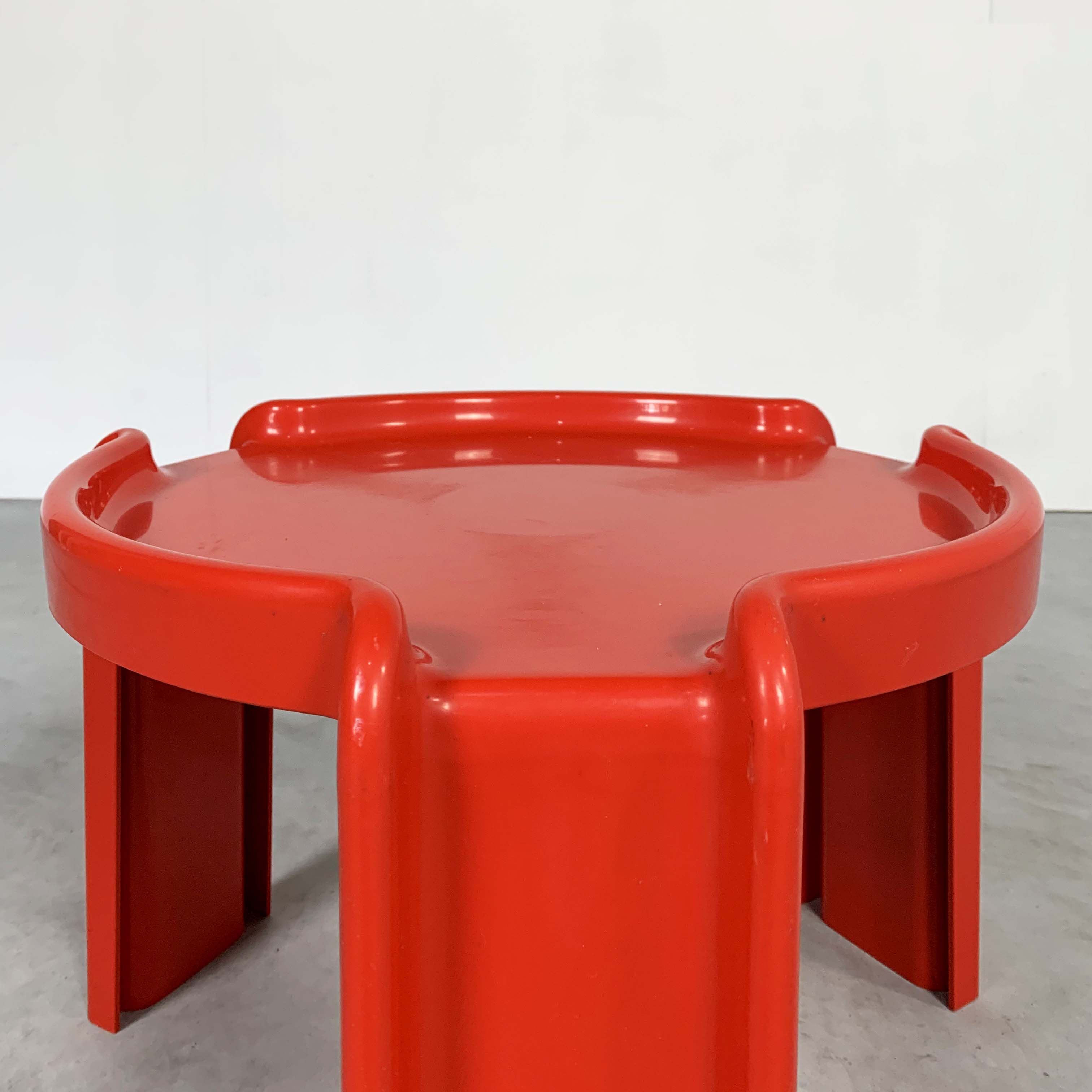Red Table by Giotto Stoppino for Kartell, 1970