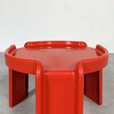 Table rouge par Giotto Stoppino pour Kartell, 1970