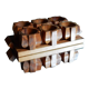 6 egg cups and their olive wood tray