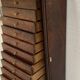 19th century mahogany and veneer cardboard or notary cabinet