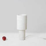 Paire de lampes en albâtre, travail contemporain