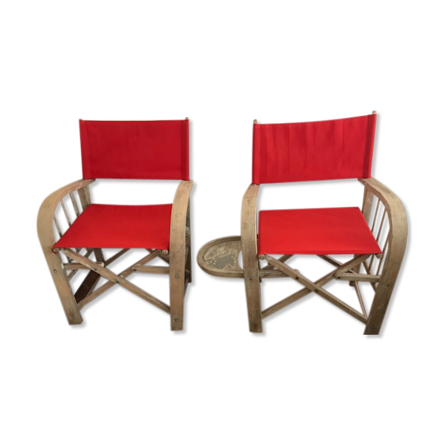 Pair of folding chairs